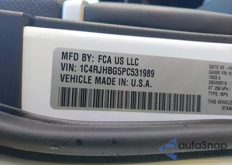 2023 Jeep Grand Cherokee Limited 4X4 from USA, damaged, VIN 1C4RJHBG5PC531989